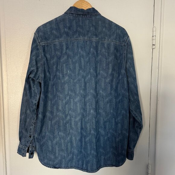 ISABEL MARANT BHELYN GEOMETRIC PRINT DEINIM SHIRT -- Mens S/ Womens M/L - Picture 7 of 10